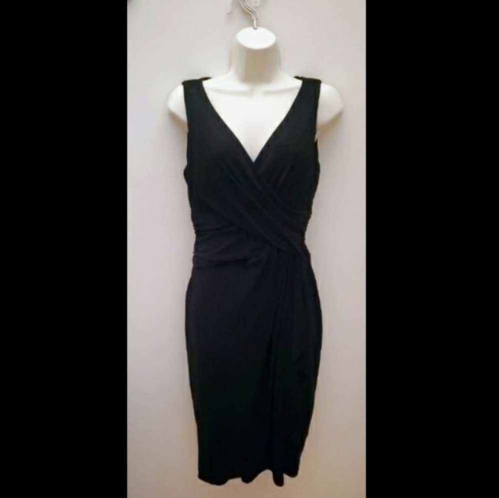 CHAPS comfortable black dress MEDIUM